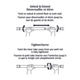 thumbnail image 5 of Mainstays Adjustable Tension Shower Curtain Rod, 53" to 86", Matte Black, 5 of 5