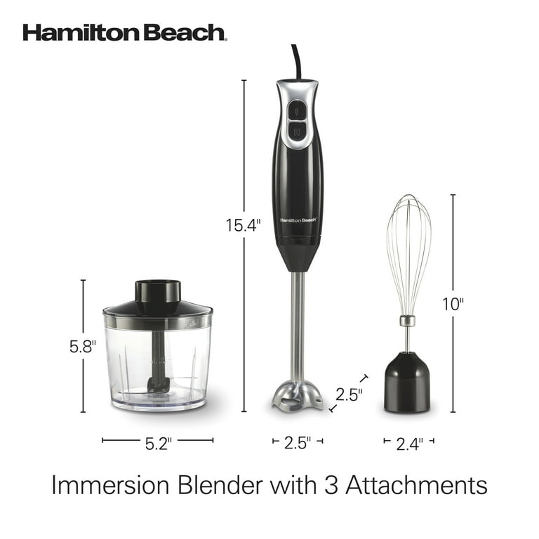 Hamilton Beach Immersion Hand Blender for Kitchen with Blending