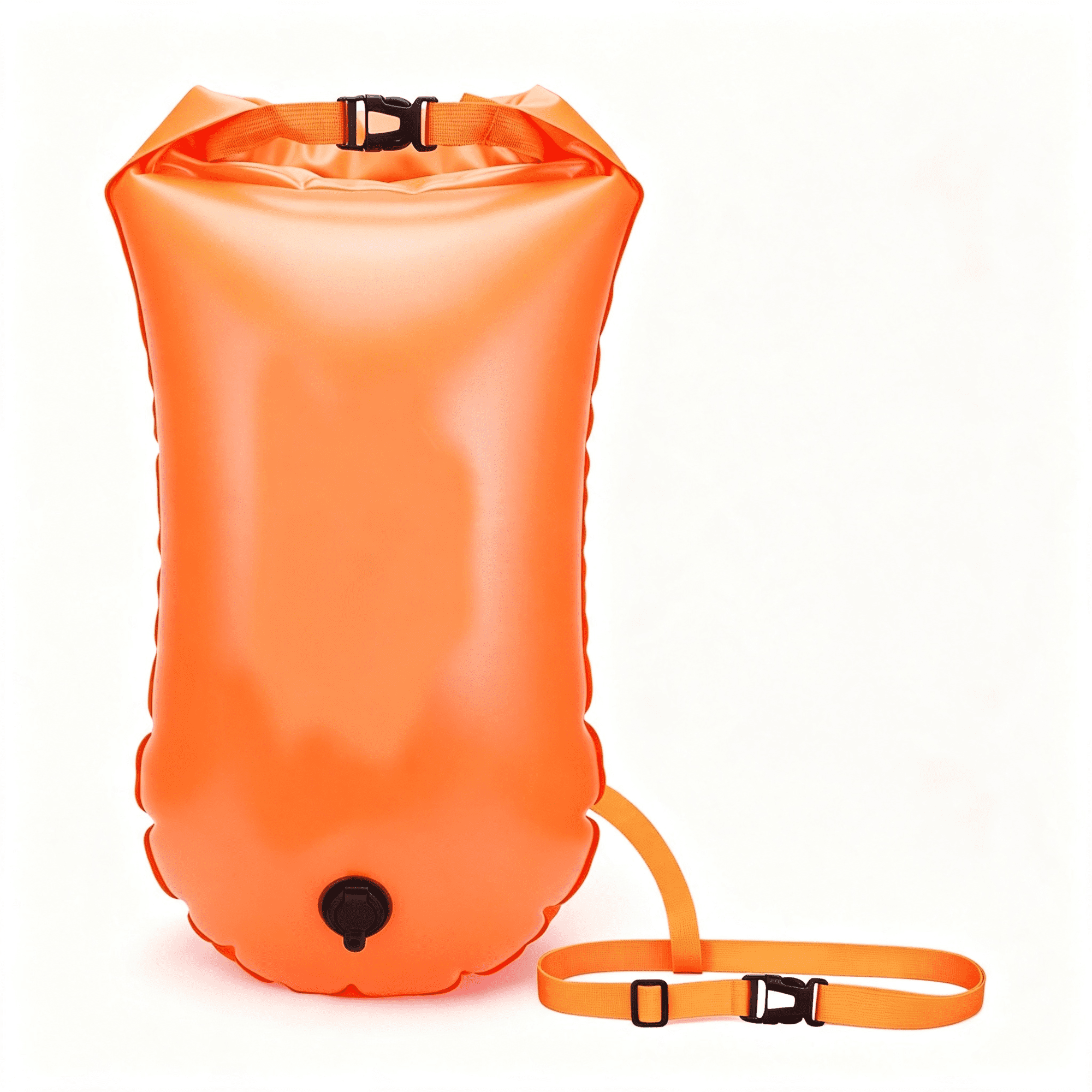 CCOCC Swim Buoy for Open Water Swimmers - 28L Waterproof Dry Bag Tow Float with Dual Air Chambers, High Visibility Safety Bubble for Triathlon, Sea Swimming, Snorkeling - Adult Swim Trainer