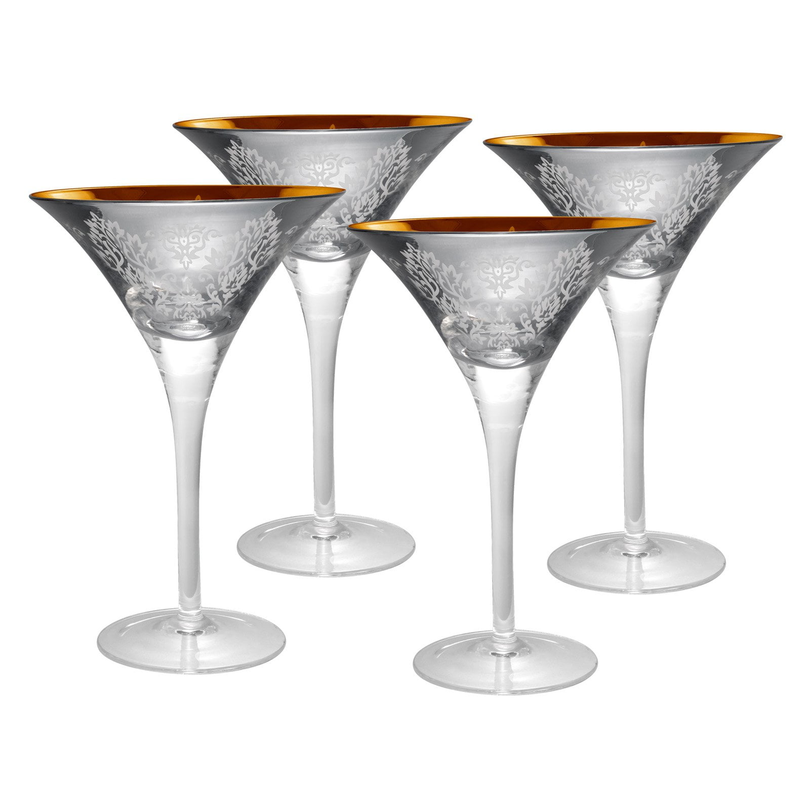 Artland Brocade Martini Glasses Set of 4