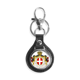 thumbnail image 1 of Dinamarca emblema nacional país símbolo Coche de metal llavero anillo de cuero llavero de regalo, 1 of 4