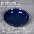 thumbnail image 6 of Large Pasta Bowls Set of 6, White Pasta Plates, Shallow Wide Dinner Bowls, Serving Bowl Set, Premium Porcelain Pasta salad Bowls, Ceramic Plate Bowls for Kitchen, Microwave Dishwasher Safe, 8 inch, 6 of 8