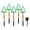 Green, variant on Hxlamzoo 5PCS 18" Christmas Tree Lights Outdoor Pathway, Christmas Decorations, Solar Xmas Tree Lights, Plug-in Christmas Pathway Lights Outdoor for Xmas Yard Garden Walkway