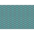 thumbnail image 1 of Ahgly Company Machine Washable Indoor Rectangle Transitional Turquoise Green Area Rugs, 2' x 5', 1 of 7