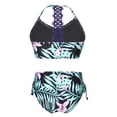 thumbnail image 2 of DPOIS Girls' Printed V-Neck Bikini Swimsuit Halter Tops with Bottoms 2 Piece Bathing Suit, 2 of 2