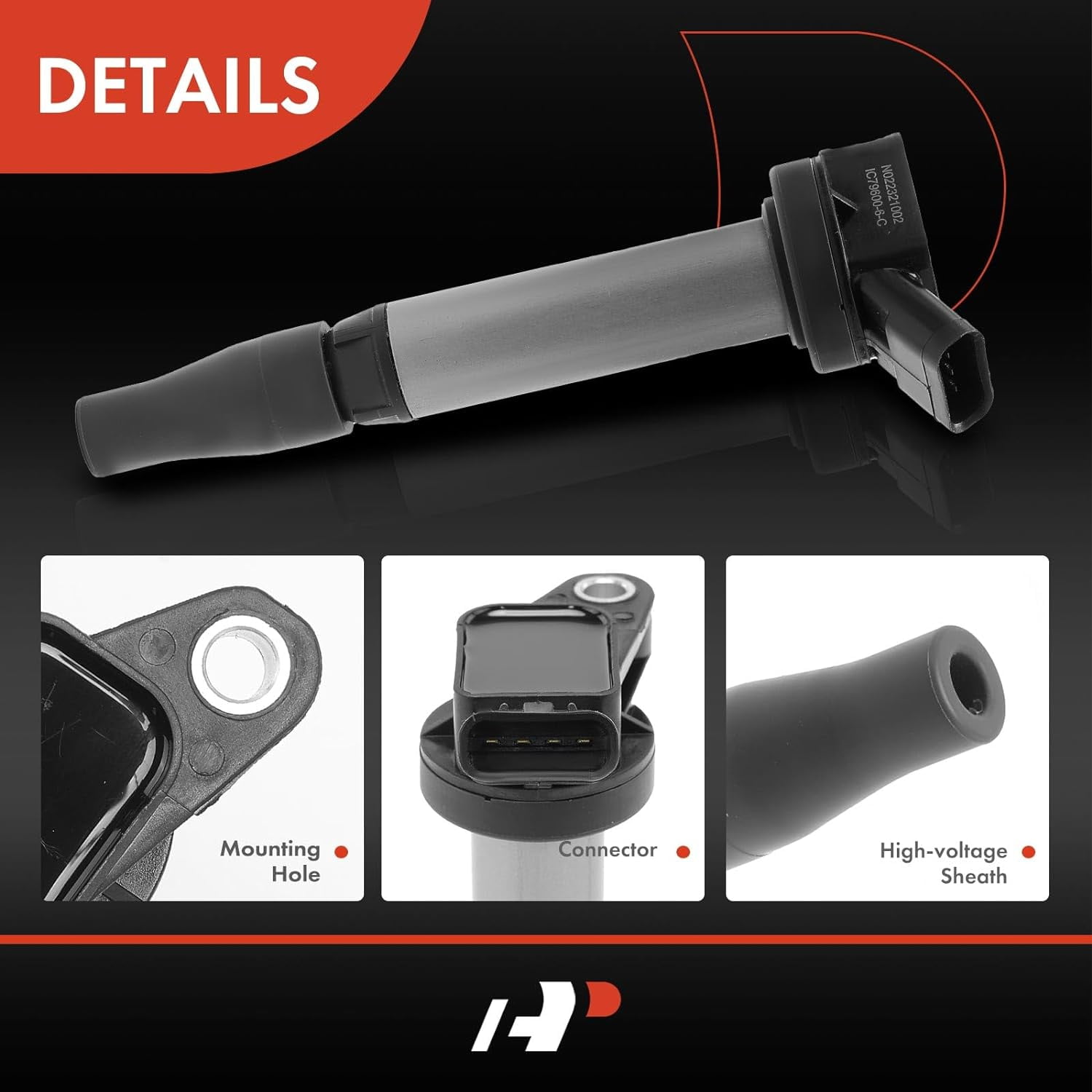 A-Premium Engine Ignition Coil Pack Compatible with Toyota Tacoma 2016-2021, Highlander 2017-2019 & Lexus RX450hL 2018, IS300 2017-2021, IS350, GS350, GS450h, LS500h, RC300, RC350, LC500h, 6-PC Set