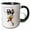 Black/White, variant on 3drose, Funny Boston Terrier Playing Basketball and Slam Dunking Ball, 15oz Mug