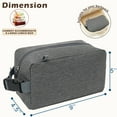 thumbnail image 6 of Fammart Small Snack Bags Mini Cooler lunch Bag Insulated Pouch for Adults Work Travel, Grey, 6 of 9
