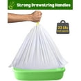 thumbnail image 3 of Cat Litter Box Liners Drawstring (XL, 30 Bags) 39" x 17" Super Jumbo Scratch Resistant Extra Heavy 2 Mil Disposable Litter Box Liner Cat Litter Tray Bags (30 Count), 3 of 6