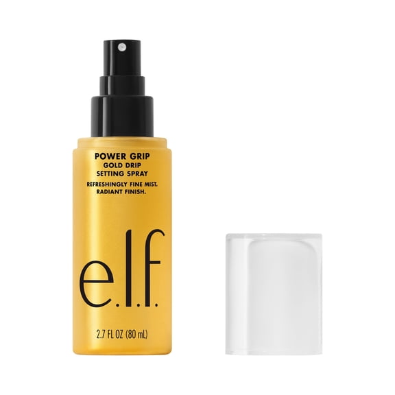 e.l.f. Power Grip Gold Drip Setting Spray, 2.7 fl oz