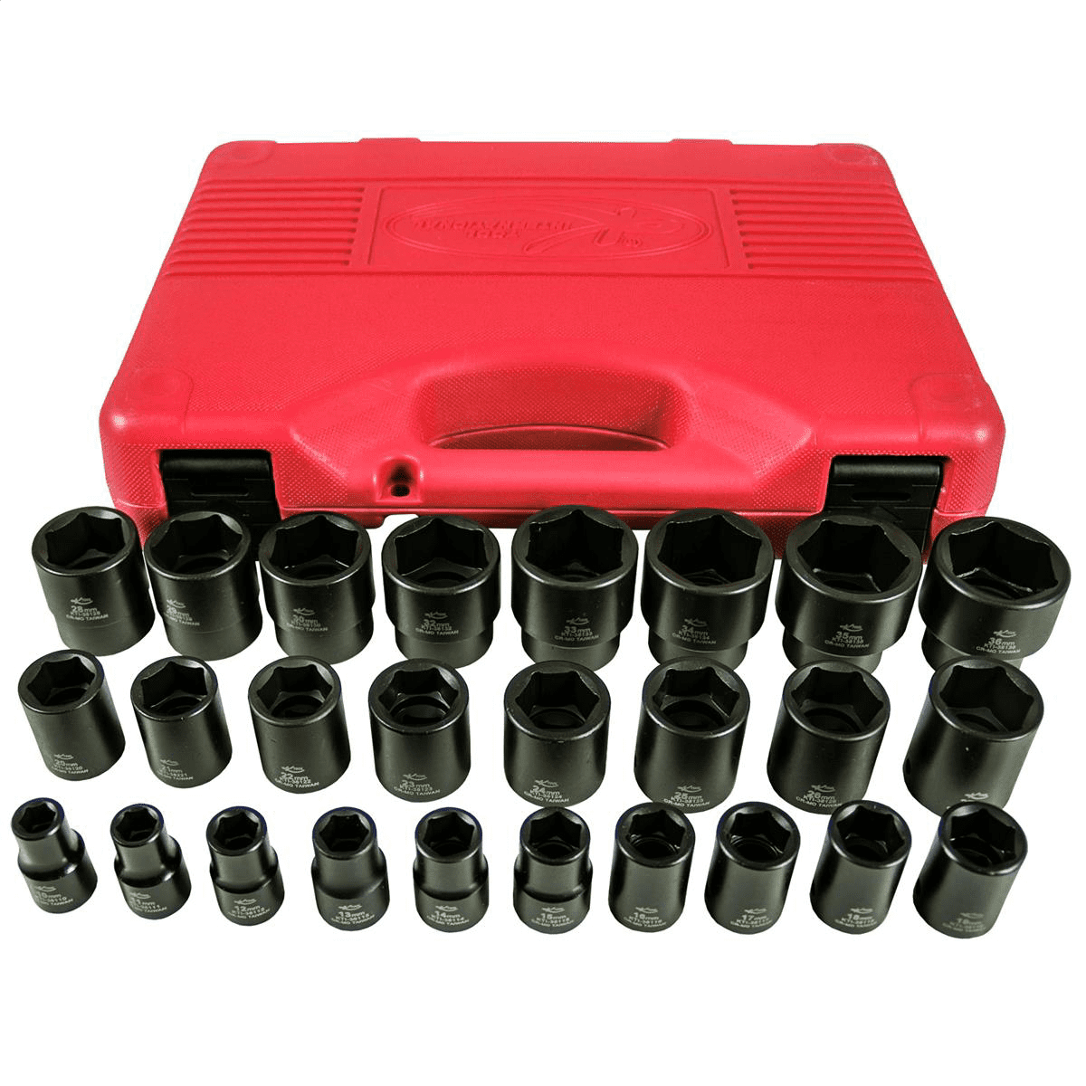 K Tool International 38101 Chrome Moly Thin Wall Metric Impact Socket Set