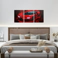 thumbnail image 4 of Hieng Race Car Canvas Wall Art for Living Room Bedroom Red Blue Picture Wall Decor for Bathroom Speed Sports Car Kids Boys Girls Artwork Posters Extreme Sports Painting（Only canvas）, 4 of 6