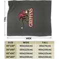 thumbnail image 3 of Gwynedd A Mercy University Logo Fleece Blanket, Very Soft Microfiber Flannel Blanket for Couch Warm and Cozy for All Seasons, 3 of 6