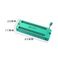 thumbnail image 3 of Zócalo del circuito integrado ZIF,Zócalo ZIF universal de 40 pines para 40 PIN,Adaptador de prueba de zócalo IC universal ZIF Zip,Zócalo IC de placa de prueba de 40 2 piezas, 3 of 8