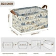 thumbnail image 7 of Yayeee Foldable Storage Basket for Shelves with Handles Set of 2 Waterproof Cloth Bins, Snowy Mountains, 7 of 7