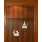 Bear Paws Glass Vinyl Decal Ducks Hunting Entry Way Cabinet Stickers