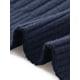 thumbnail image 5 of Chaleco de suéter de mujer plus size Agnes Orinda, tejido acanalado, cuello en V, sin mangas, con dobladillo dividido, blusa casual sin mangas 2X azul oscuro, 5 of 6