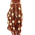 thumbnail image 1 of Tocado de girasoles hippie gitano hecho a mano para mujer, tocado, diadema, corona floral, tocado de flores bohemias, diadema (Beige), 1 of 5