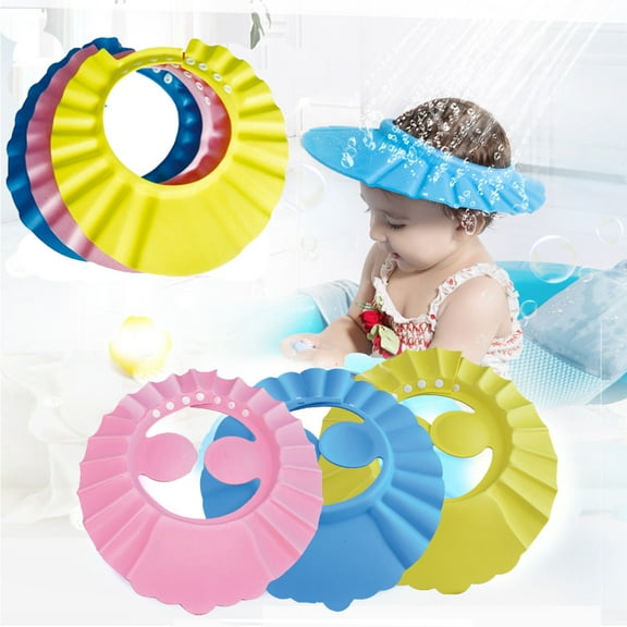 Baby Children Adjustable Shampoo Cap Ear Guard Bath Cap