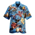 thumbnail image 2 of Camisa de pollo divertida con estampado 3D para hombre, camisa de manga corta con solapa, cómoda, informal, para fiesta en la playa, ropa de calle, camisas de talla grande para hombre, 2 of 5