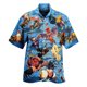 thumbnail image 2 of Camisa de pollo divertida con estampado 3D para hombre, camisa de manga corta con solapa, cómoda, informal, para fiesta en la playa, ropa de calle, camisas de talla grande para hombre, 2 of 5