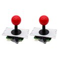 thumbnail image 1 of facefd 2 Pcs Joystick Arcade Rond Interface Sans Retard Joysticks Jeux d'Arcade Pièces Léger Authentique Kit Classique Durable, 1 of 5