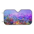 thumbnail image 4 of Uemuo Colorful Purple Cosmos Flower Pattern Accordion Car Windshield Sun Shade, Foldable Reflective Sun Visor for Car, Reflector Windshield Sunshade-, 4 of 7