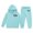Mint Green#9527, variant on BOOMNY Girls 2 Peice Sweatsuits Usa Flag Graphic Long Sleeve Hoodies Sweatpants Sets for Kids Warm Winter Thick Track Suits