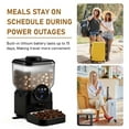 thumbnail image 4 of Eurhowing Smart WiFi Pet Feeder with 1080P HD Camera, 6.5L Automatic Cat Feeder Dog Food Dispenser with Night Vision & 2-Way Audio, App Control, Timer, Dual Power, Black, 4 of 9