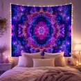 thumbnail image 2 of Kaleidoscopic Mandala in Cosmic Nebula, Mystical Psychedelic Art for Space Lovers, Celestial Home Decor Housewarming Gift Tapestry Wall Hanging for Meditation Room, Living Room and Dorm, 2 of 7