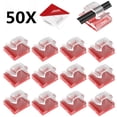 thumbnail image 2 of 10/50PCS Cable Organizer Clips Cable Management Wire Manager Cord Holder USB Charging Data Line Bobbin Winder Wall Mounted Hook 10PCS-White, 2 of 6