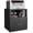 black, variant on Heavy Duty Rolling Printer Cabinet with 2 Doors & Storage Shelf, Under Desk 3D Printer Stand, Mobile Metal File Cabinet for Garage Home Office, Small Spaces & Workshop White