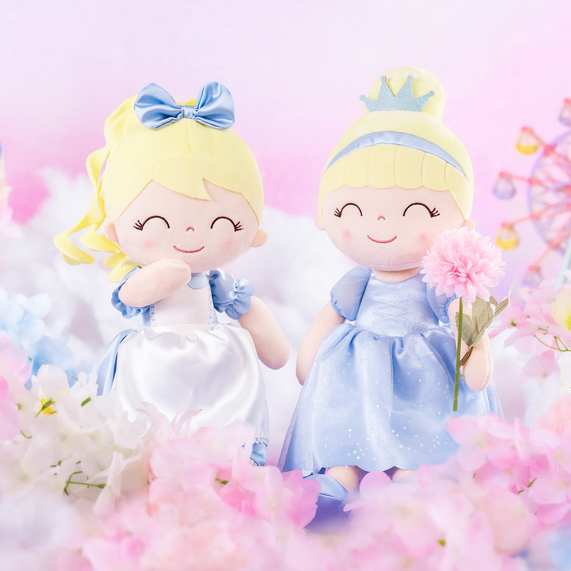 Gloveleya Baby Girl Princess Gifts Plush Dolls Stuffed Princess Doll Soft Girls Toy Cindy 16 inches