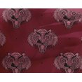 thumbnail image 4 of oneOone Georgette Viscose Fabric Animal Face Block Fabric Prints By Yard 42 Inch Wide, 4 of 4