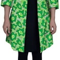 thumbnail image 4 of Bintarealwax African Women Coat Ankara Print Long Jacket Tops Wax Dashiki Clothes Church KG1288, 4 of 5