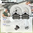 thumbnail image 3 of AutoShack Front Brake Rotors, Premium Pads & Calipers for Nissan, Frontier 2005-2024 Xterra 2005-2015 Pathfinder 2005-2012, 4WD RWD V6 3.8L 4.0L - Coated - ArmorStop - 11.64" (295.6 mm), 6-Lug, 3 of 5