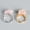 Pink Crystal, variant on Adjustable Crystal Ring: Geometric Design in Gold and Silver with Oval Elements, Featuring Amethyst, Citrine, Pink Crystal, and More