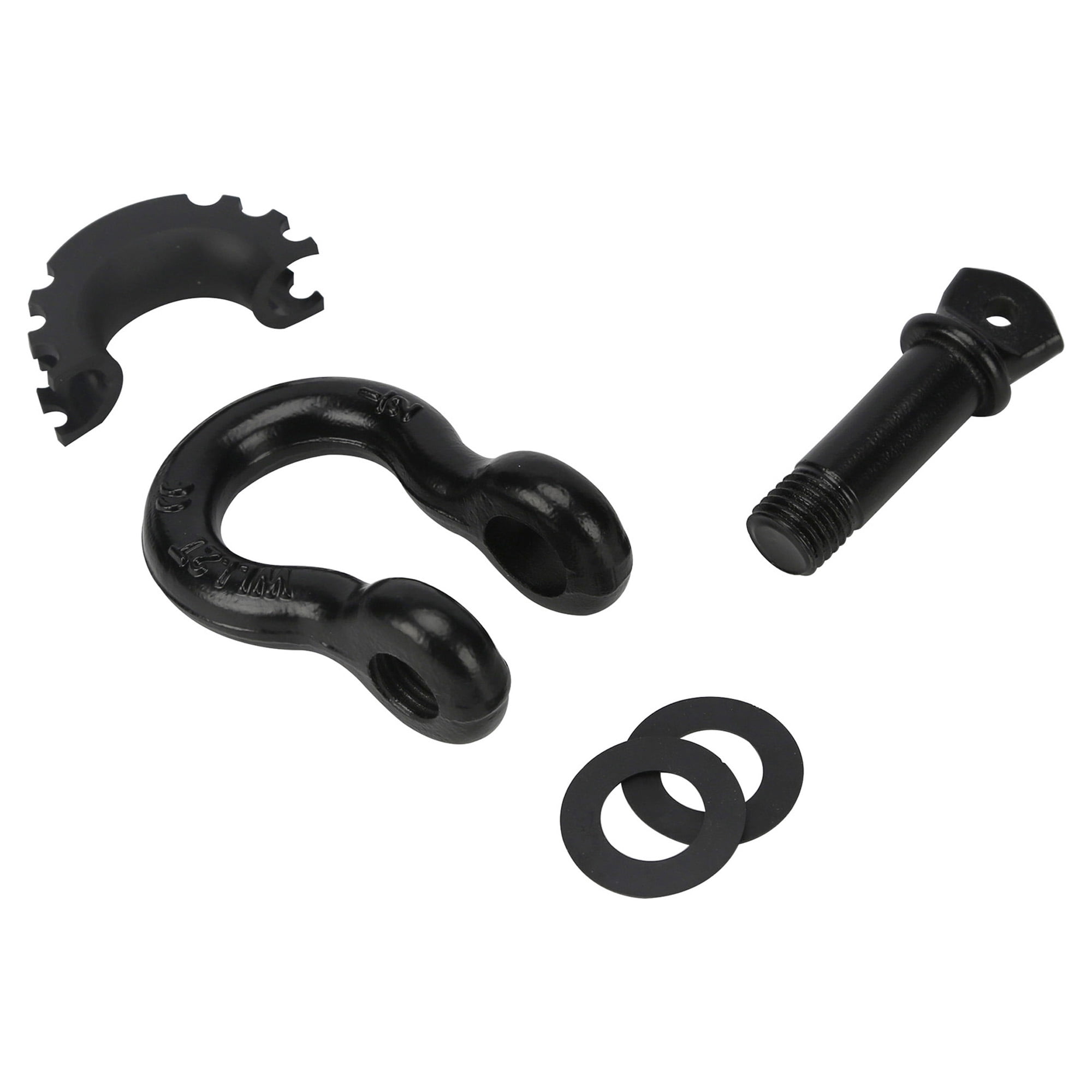 (2 pack) Ozark Trail 1/2" D-Ring Shackle, BlackD Shackle Rugged, 4,000 lbs Capacity 1 Pack