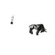 thumbnail image 5 of Estatua de arte abstracto, escultura moderna de toro en resina, figura coleccionable, elemento decorativo ideal para el hogar o la oficina, o como reg, 5 of 8