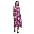 thumbnail image 1 of Bimba Robe Dos Nu Teinture sur Nœuds d'Été pour Fête, Col Licou, Tenue de Plage pour Femmes - Medium, 1 of 6