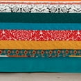 thumbnail image 2 of Lush Decor Boho Stripe Quilted Daybed Cover Turquoise/Tangerine 6Pc Set 39X75, 2 of 5