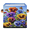 Multicolor 2, variant on CURLYOOT Colorful Flower Floral Summer Plant 11 x 11 Inch Cube Storage Bin, Fabric Storage Cube Foldable Basket with Leather Handles, Organizer Basket for Closet Shelves