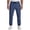 Blue, variant on Men’s Quick Dry Stretch Breathable Lightweight Pants with Zipper Pocket Ice Silk Fabric Casual Athletic Pants (1pc)