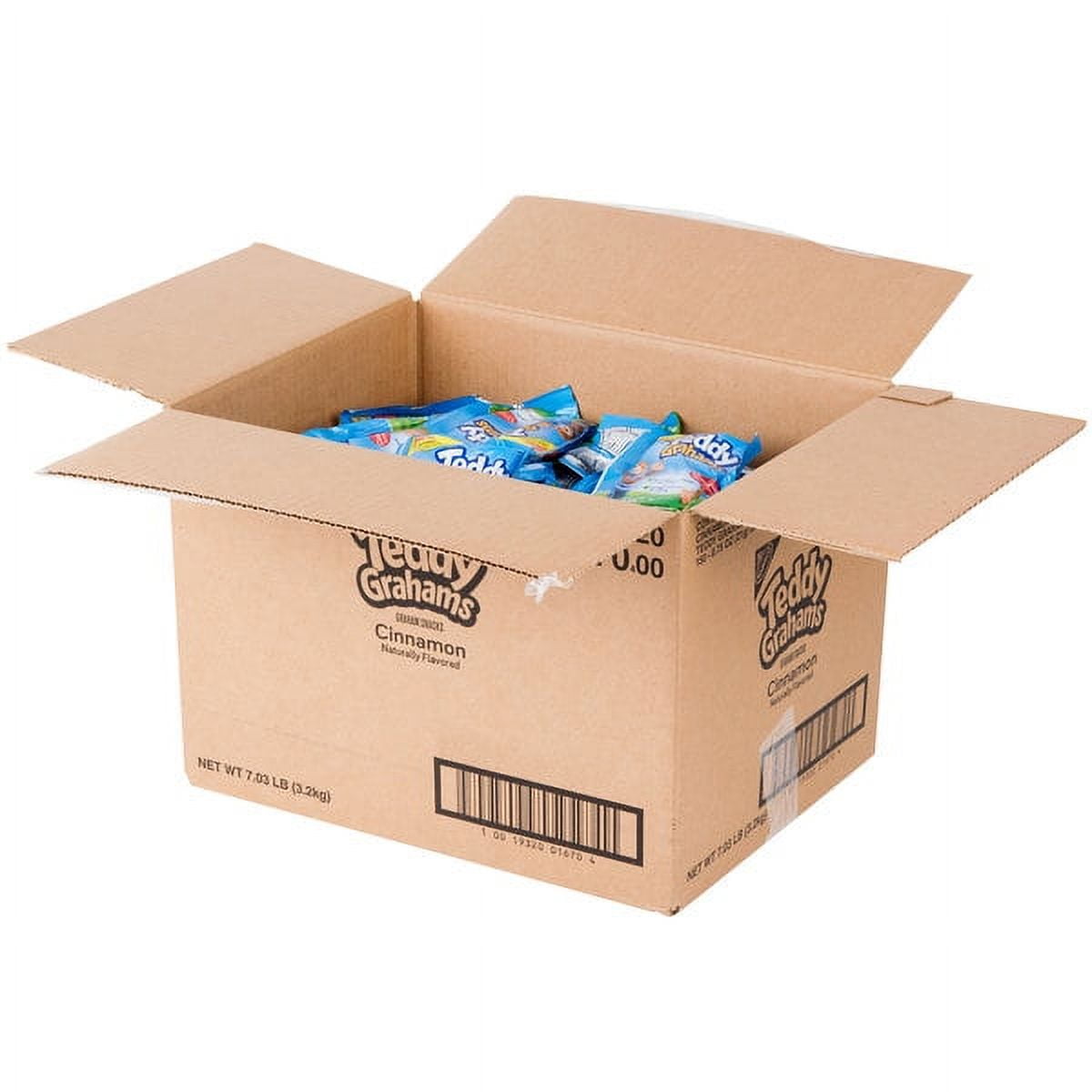 150 PACKS : Teddy Grahams - Graham Cracker Cinnamon Cookies 150 Case .75 Ounce