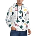 thumbnail image 2 of Cauagu Turtles And Corals for Men's Pullover Hooded Sweatshirt Athletic Casual Hoodie Aautumn Hoodie Sweatshirt for Men Pullover Casual Hooded Sweatshirt-X-Large, 2 of 7