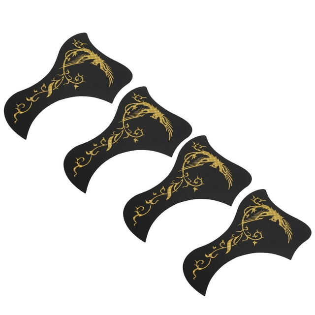 Acoustic Guitar Pickguard, 10Pcs Self Adhesive Guitar Pick Guards Swallow Pattern Protect From Scratches For Maintenance Gold