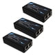 thumbnail image 1 of 3X Extensor POE de 2 Puertos 10 / 100Mbps con Entrada / Salida Estándar IEEE 802.3Af para Cámara IP Extienda 100 Metros, 1 of 5