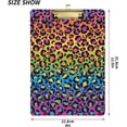 thumbnail image 3 of FMSHPON Fashion Colorful Leopard Print Clipboard Hardboard Wood Nursing Clip Board and Pull for Standard A4 Letter 13x9 inches, 3 of 8