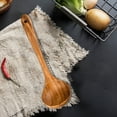 thumbnail image 2 of 1pcs Wooden Utensil Set Handmade Wooden Utensil Set for Nonstick Cookware Acacia Wood Cooking Utensil Slotted Serving Spoon Flat Spatulas Set, 2 of 6