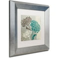 thumbnail image 2 of Trademark Fine Art "Chrysanthemums II" Canvas Art by Wellington Studio White Matte, Silver Frame, 2 of 2